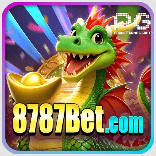 Imagem promovendo jogos de loteria online da 8787BET com prêmios incríveis.